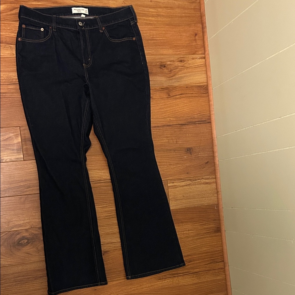 Abercrombie & Fitch Dark Indigo Flare Jeans